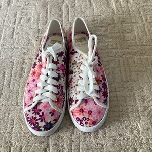 Keds Kate Spade Floral Champion Pacific Petals Sneakers Lace-Up Size 8